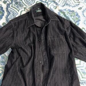 Elegant Black Pinstripe Shirt